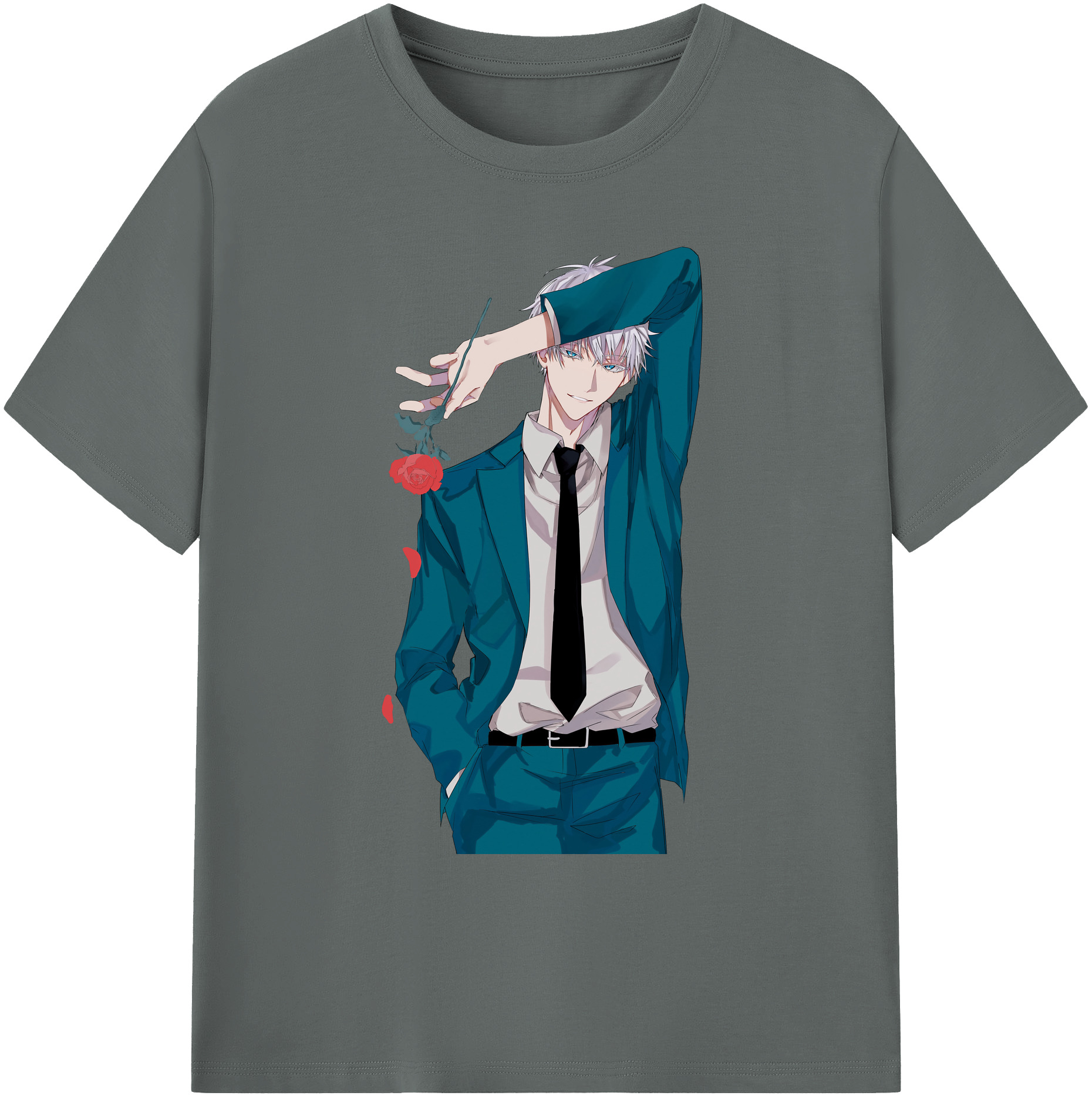 （画像用） 呪術廻戦 Jujutsu Kaisen 綿100％ メンズ半袖Tシャツ｜肌触りやわらか＆通気性